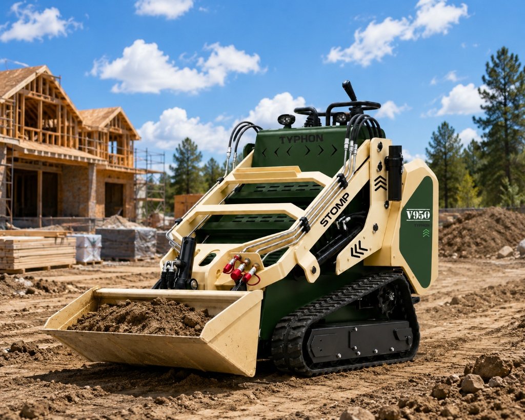 STOMP V950 Loader moving dirt