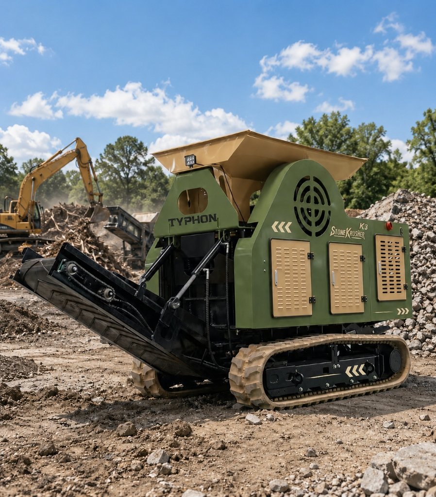 TYPHON Stone Crusher in quarry