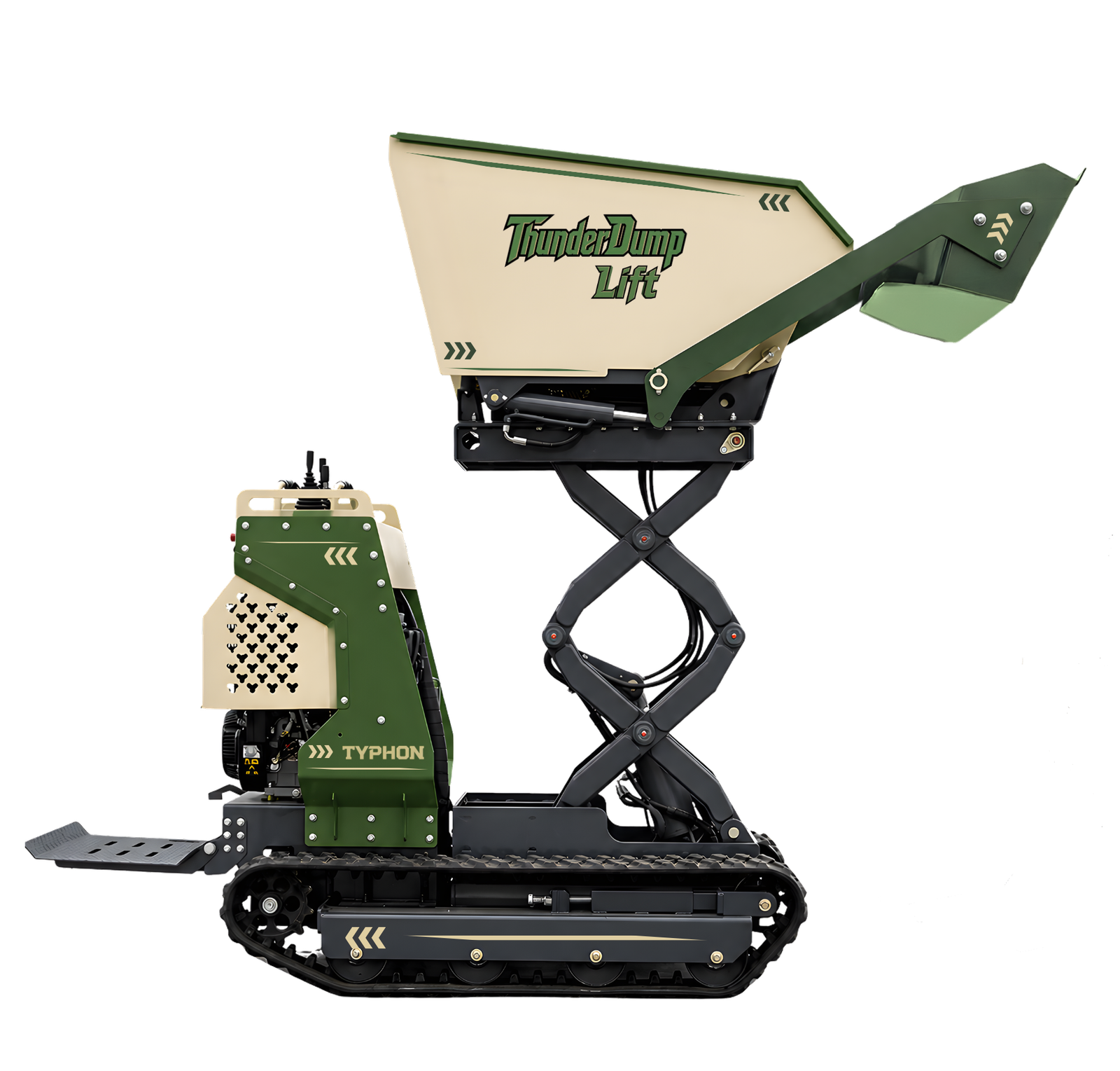 TYPHON ThunderDump Lift Tracked Scissor Dumper